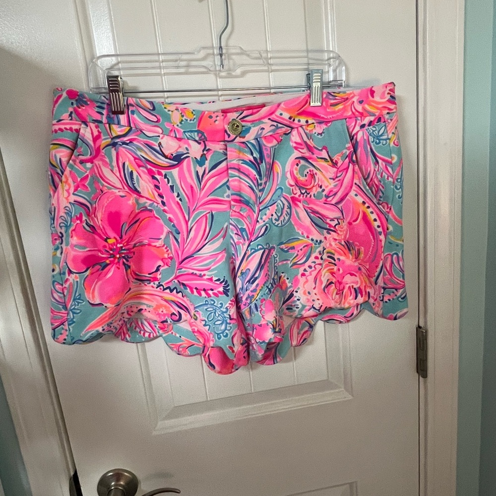 Lilly Pulitzer Vibrant Floral High Waist Shorts